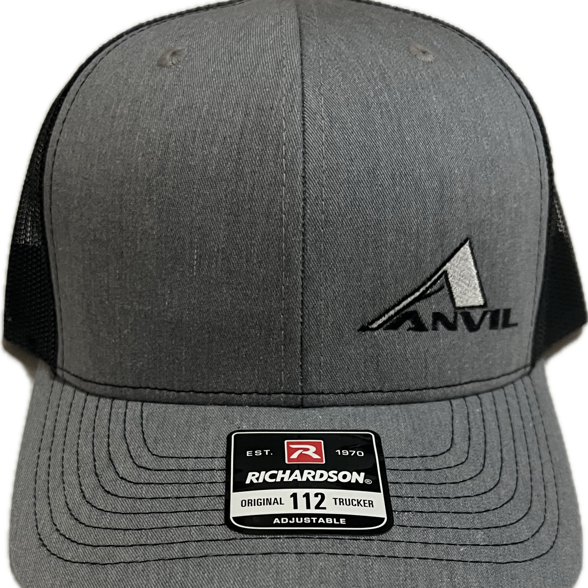 Richardson 112 Grey/Black/White (A) Snapback – Anvil Rods