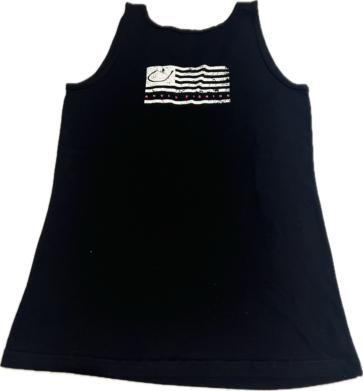 Woman's Anvil Flag Tank Black/Pink image 0