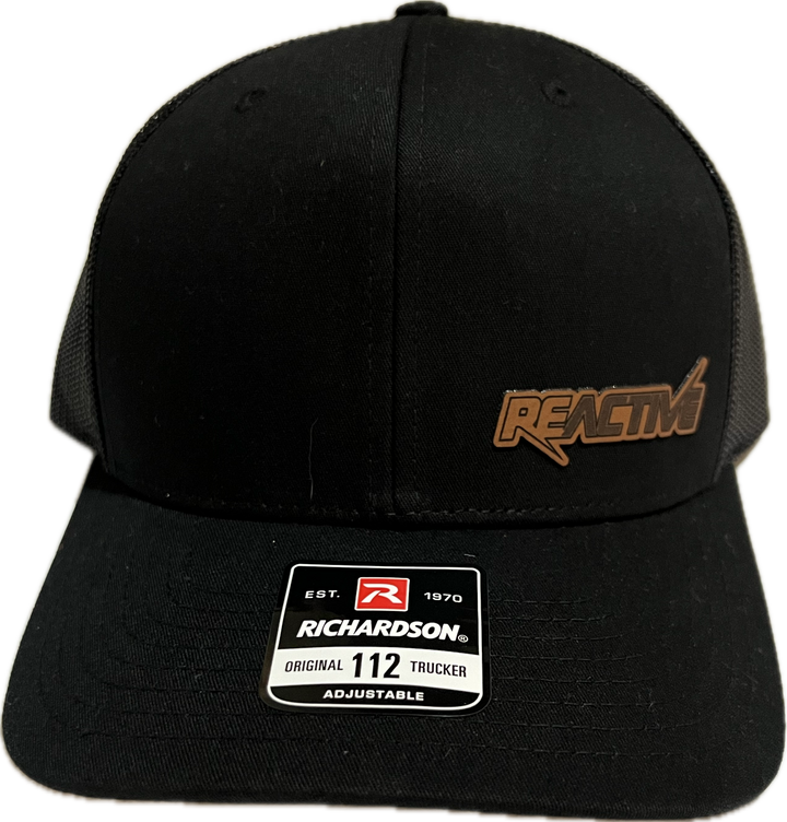 Richardson 112 Black/Black Small Reactive Patch Snapback image 0