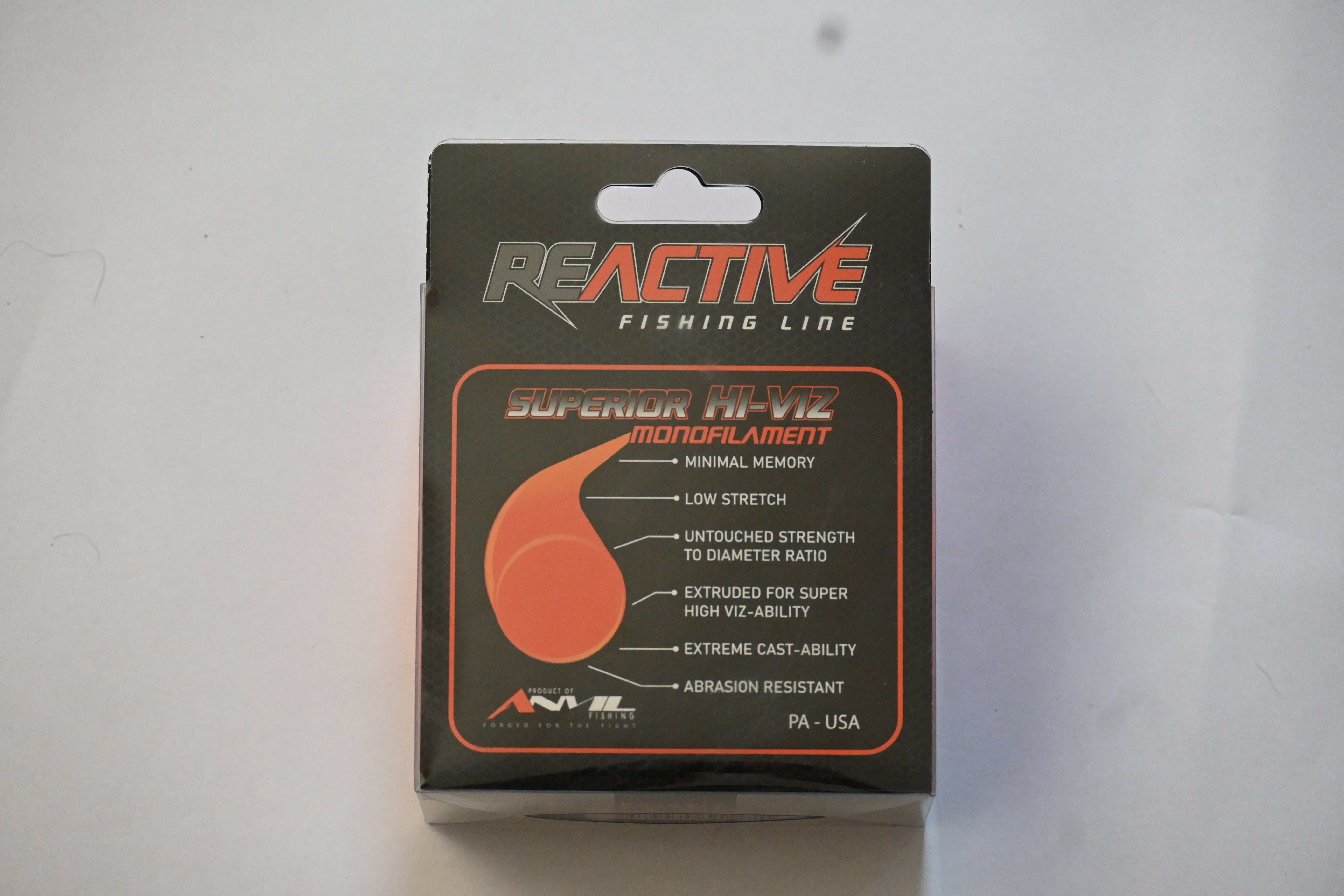 Reactive Orange Hi-Viz Monofilament
