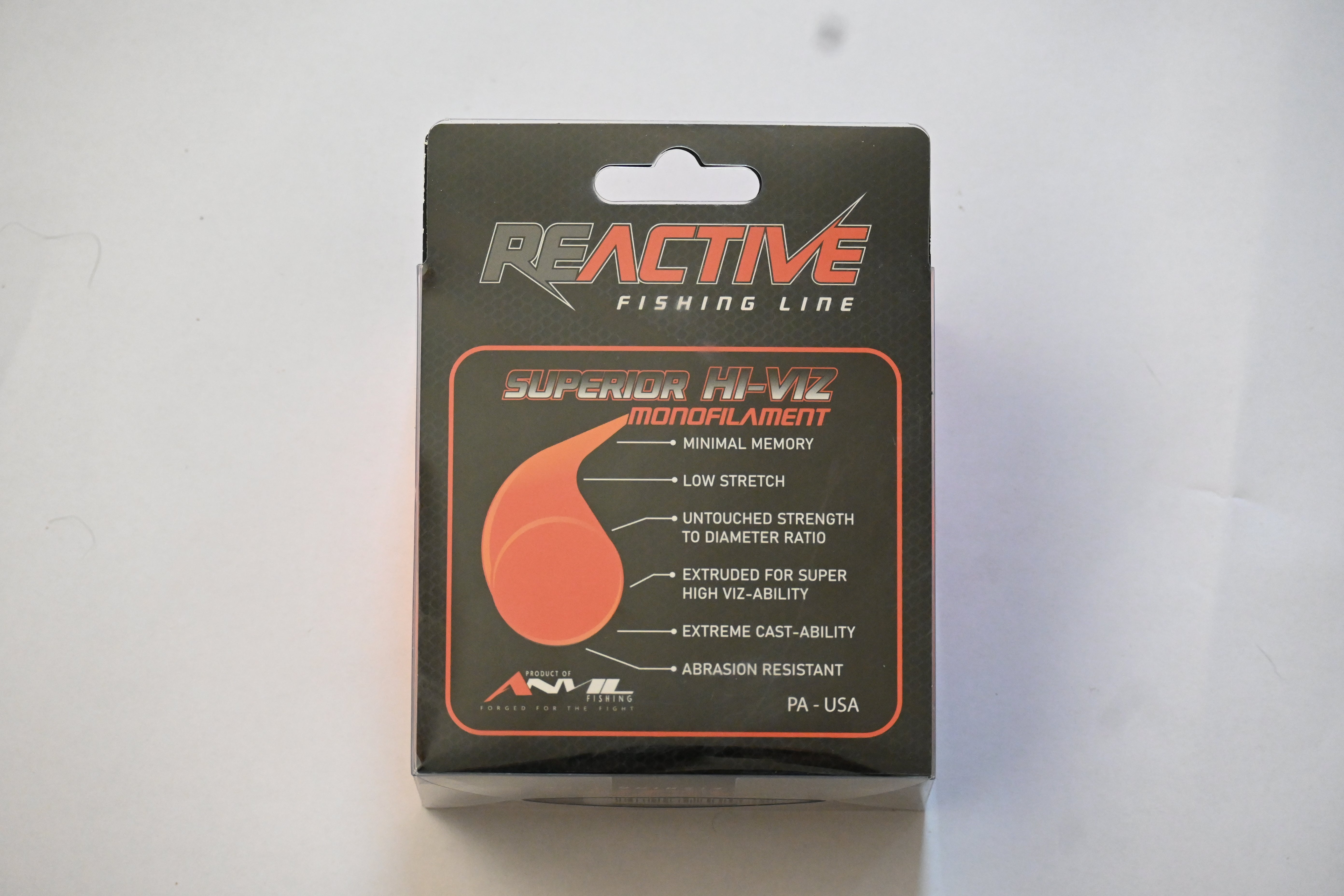 Reactive Orange Hi-Viz Monofilament