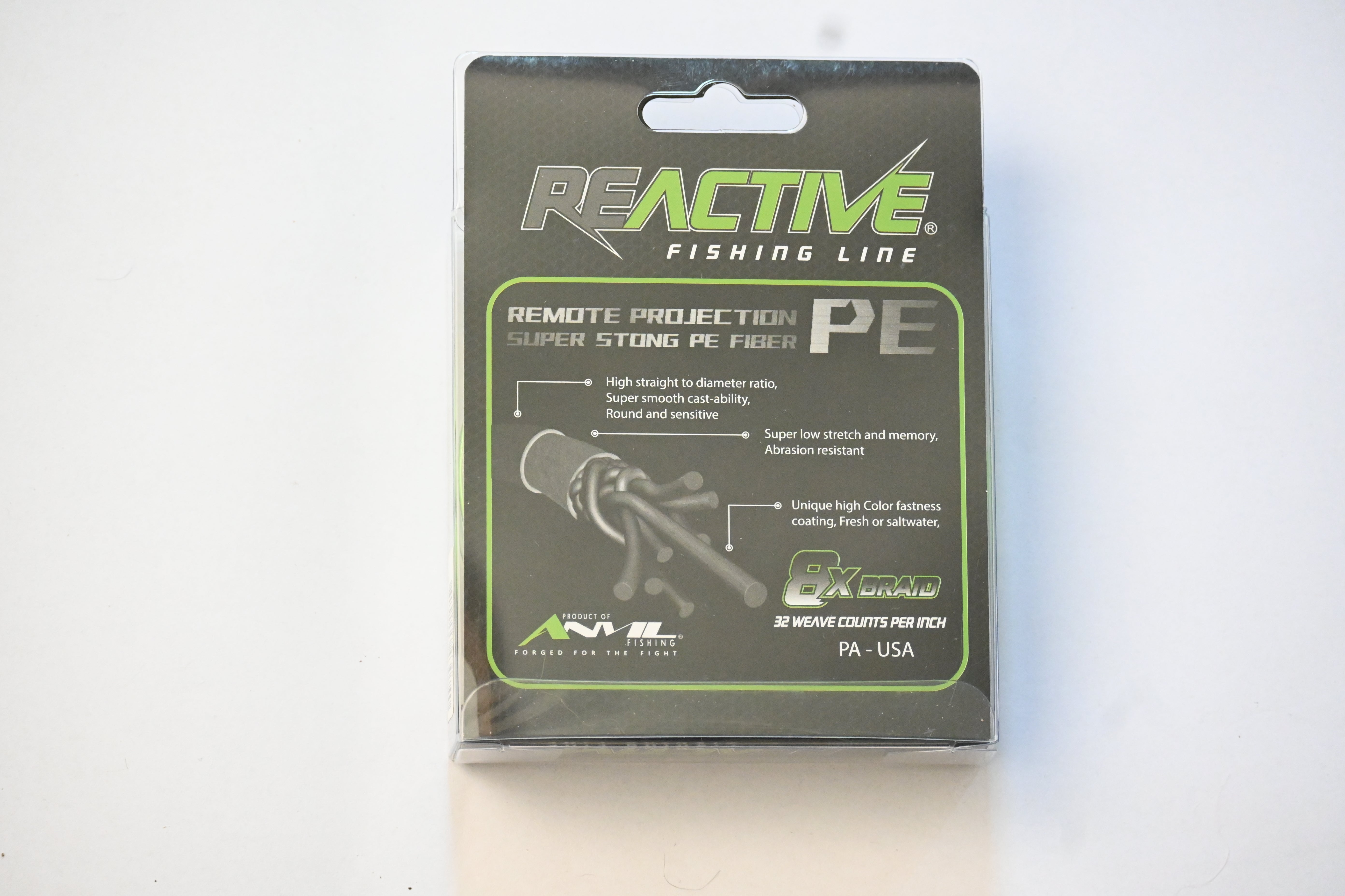 Reactive Fluo Green Braid