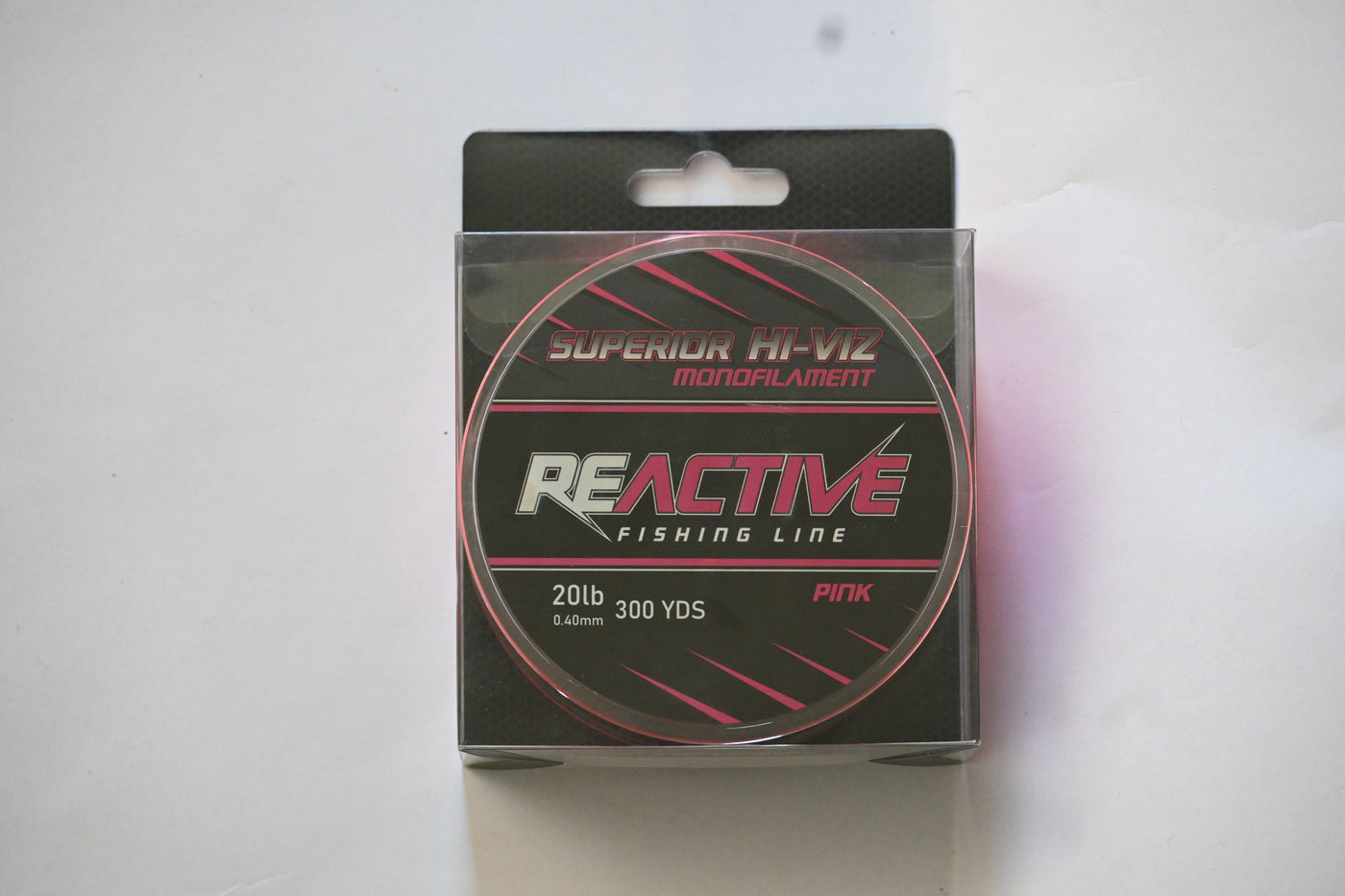 6lb mono pink fishing line Reactive Pink Hi-Viz Monofilament – Anvil Rods