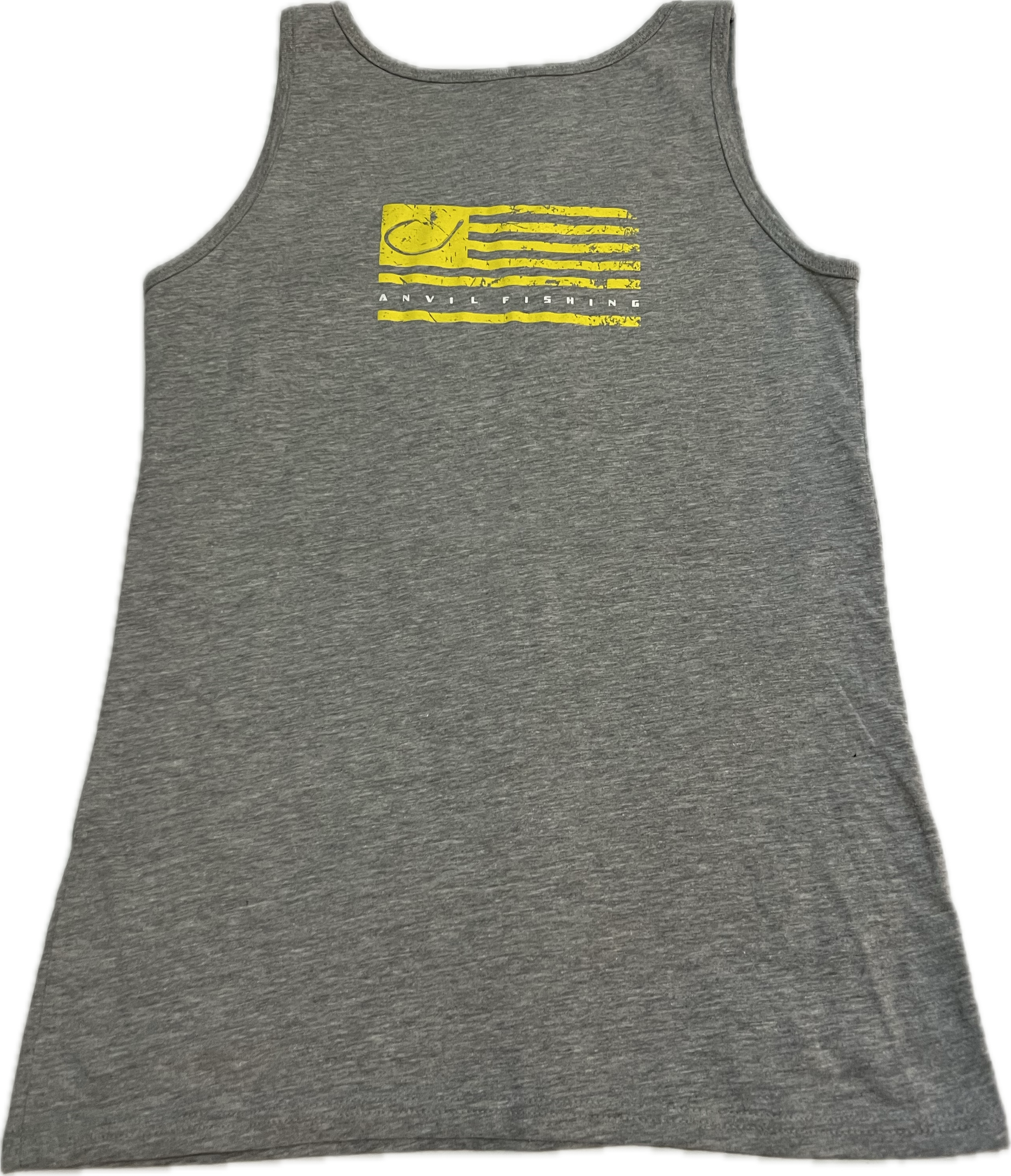 Woman's Anvil Fishing Flag Tank Grey/Yellow image 0