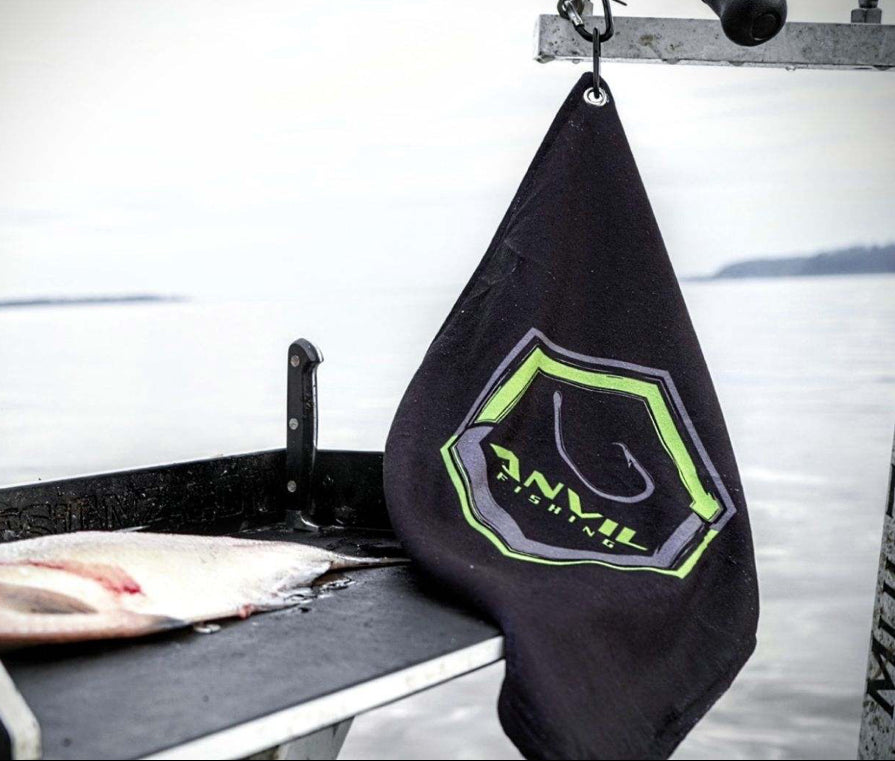 Bait Towel Anvil Hook Logo